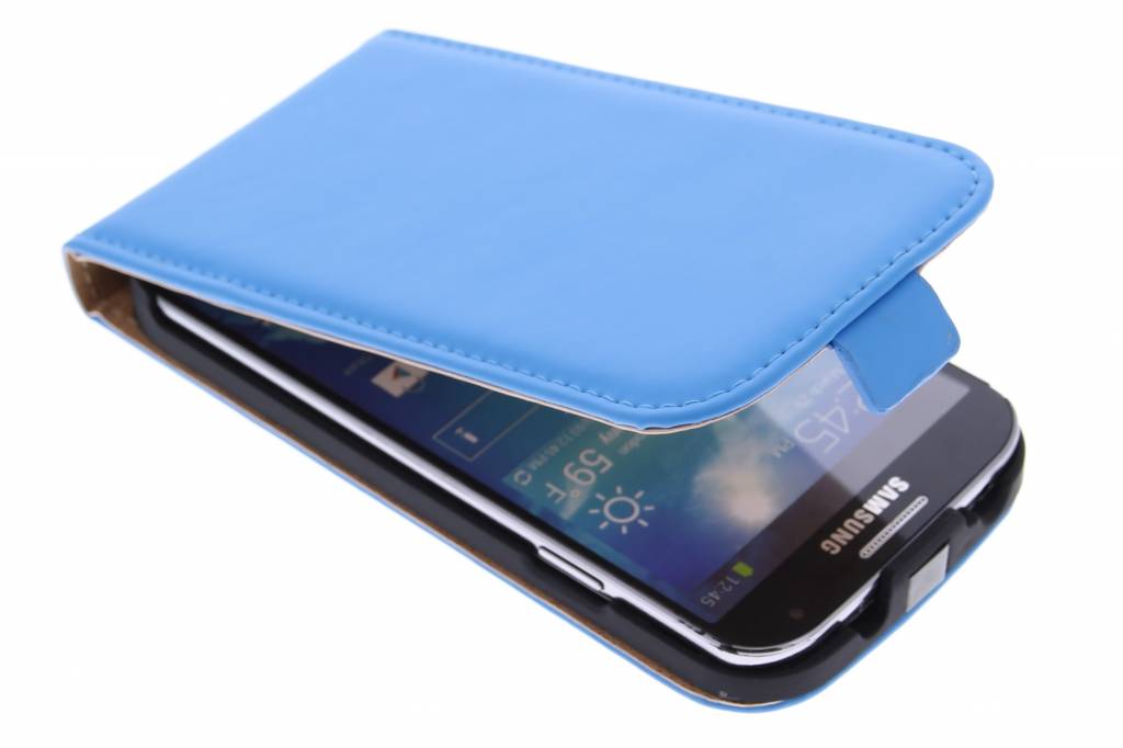 Image of Luxe Flipcase voor de Samsung Galaxy S4 - Blauw