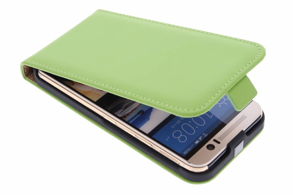 Image of Luxe Flipcase voor de HTC One M9 - Groen