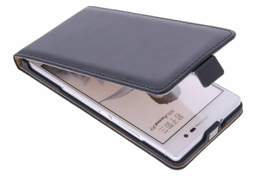 Image of Luxe Flipcase voor de Huawei Ascend P7 - Zwart