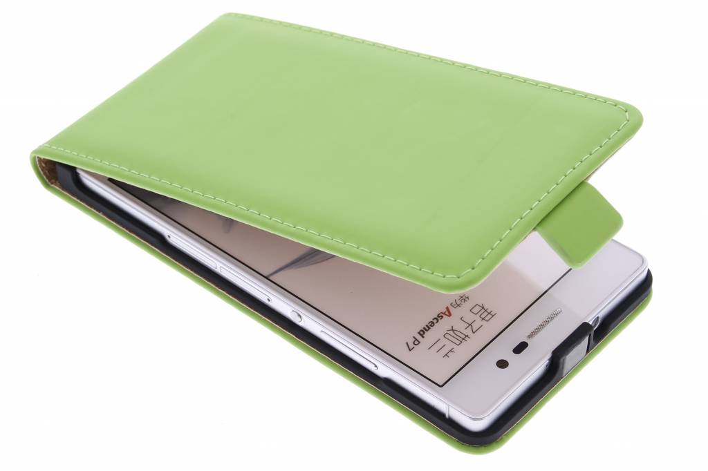 Image of Luxe Flipcase voor de Huawei Ascend P7 - Groen
