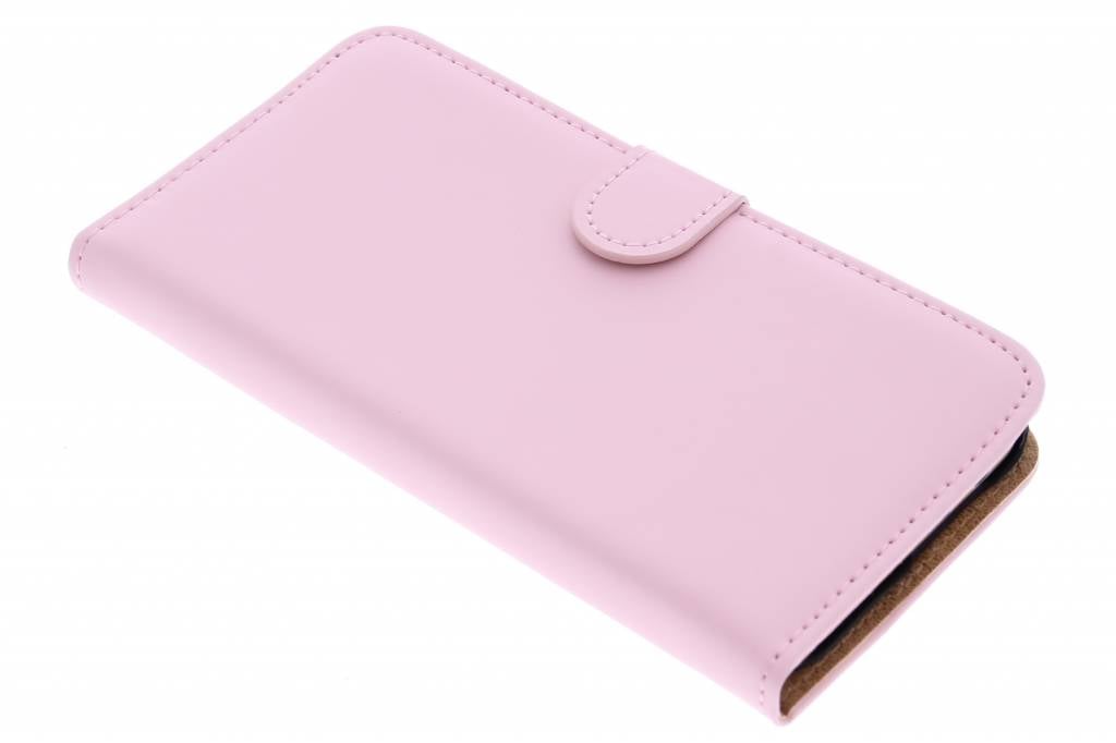 Image of Luxe Book Case voor de HTC One M9 - Poederroze