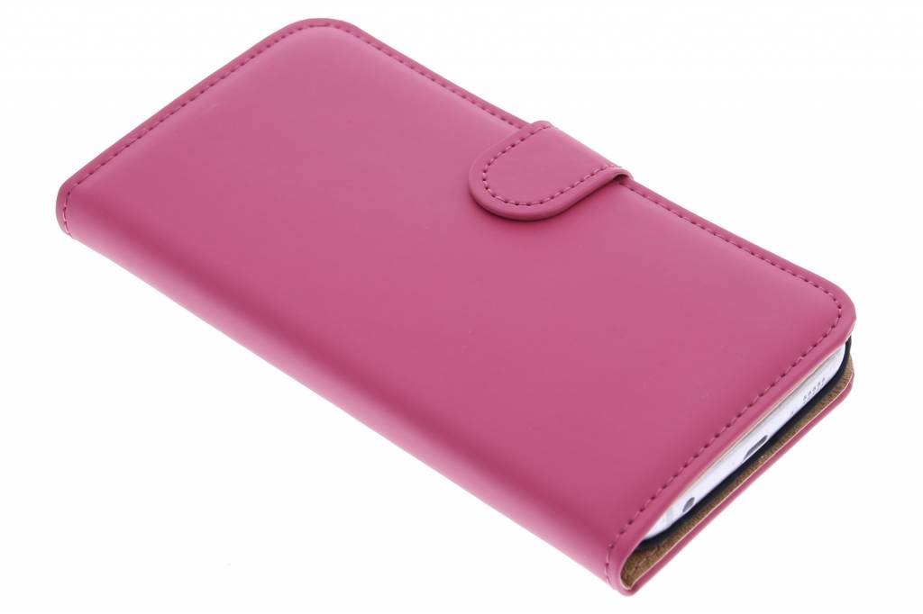 Image of Luxe Book Case voor de Samsung Galaxy S6 Edge - Fuchsia