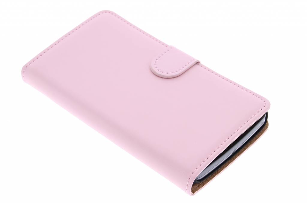 Image of Luxe Book Case voor de LG L Bello / L80 Plus - Poederroze