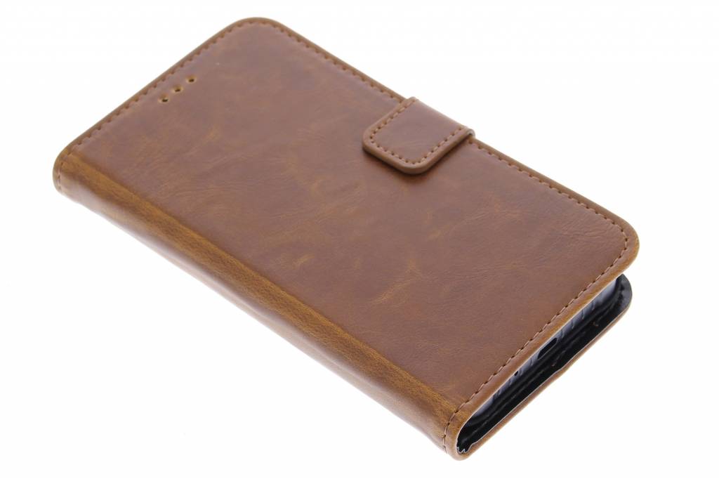 Image of Kastanjebruine luxe leder booktype hoes voor de Samsung Galaxy Xcover 3