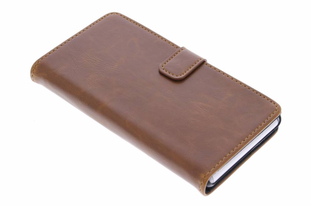 Image of Kastanjebruine luxe leder booktype hoes voor de Sony Xperia Z3