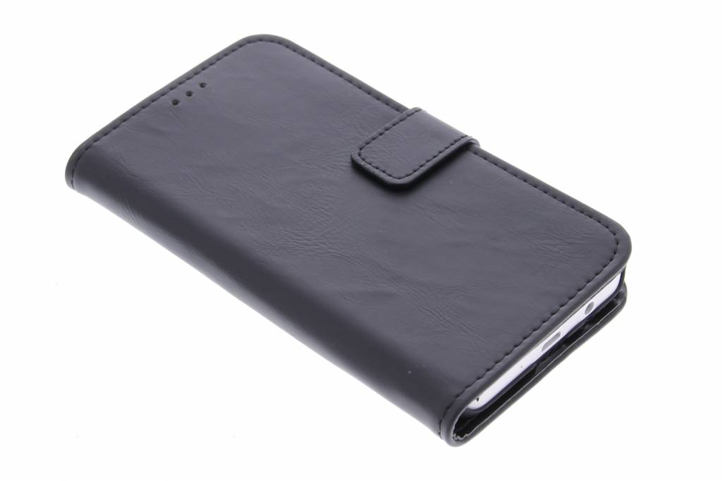 Image of Zwarte luxe leder booktype hoes voor de Samsung Galaxy A3