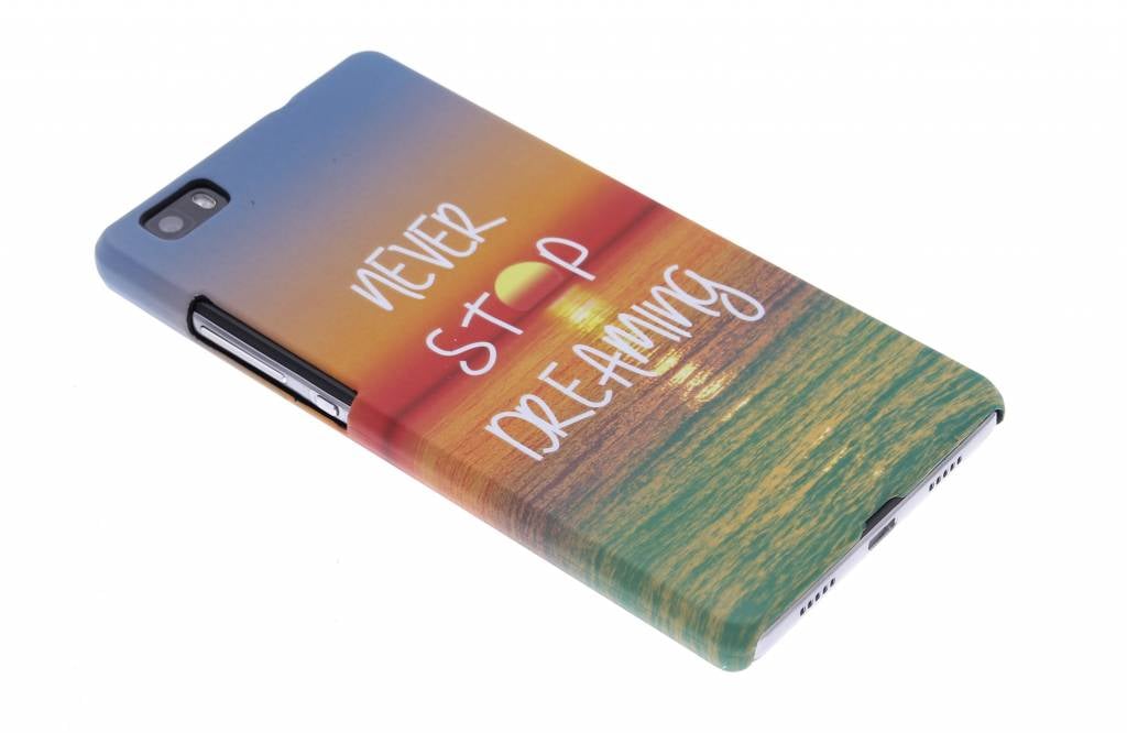 Image of Never stop dreaming design hardcase hoesje voor de Huawei P8 Lite