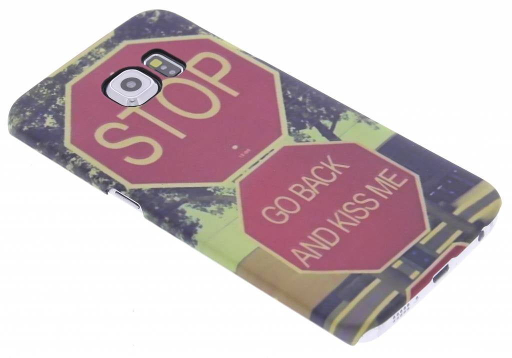 Image of Stop design hardcase hoesje voor de Samsung Galaxy S6 Edge