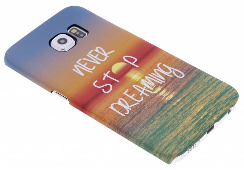 Image of Never stop dreaming design hardcase hoesje voor de Samsung Galaxy S6 Edge