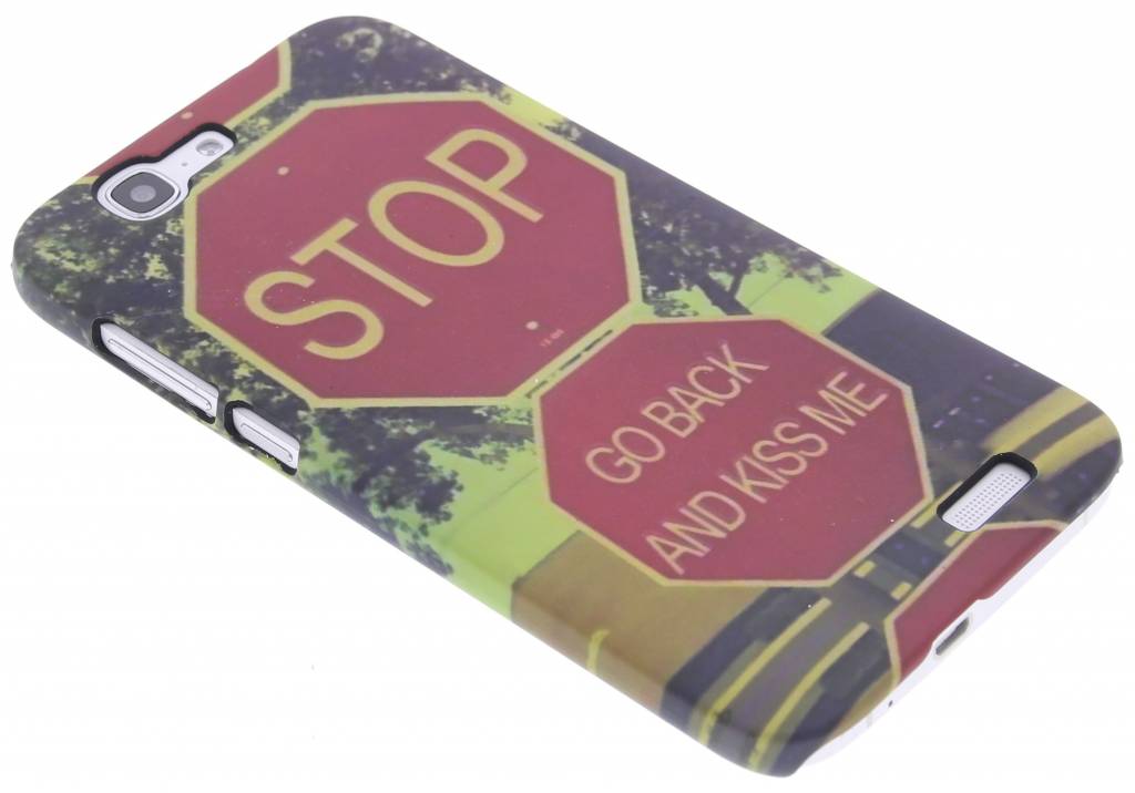 Image of Stop design hardcase hoesje voor de Huawei Ascend G7