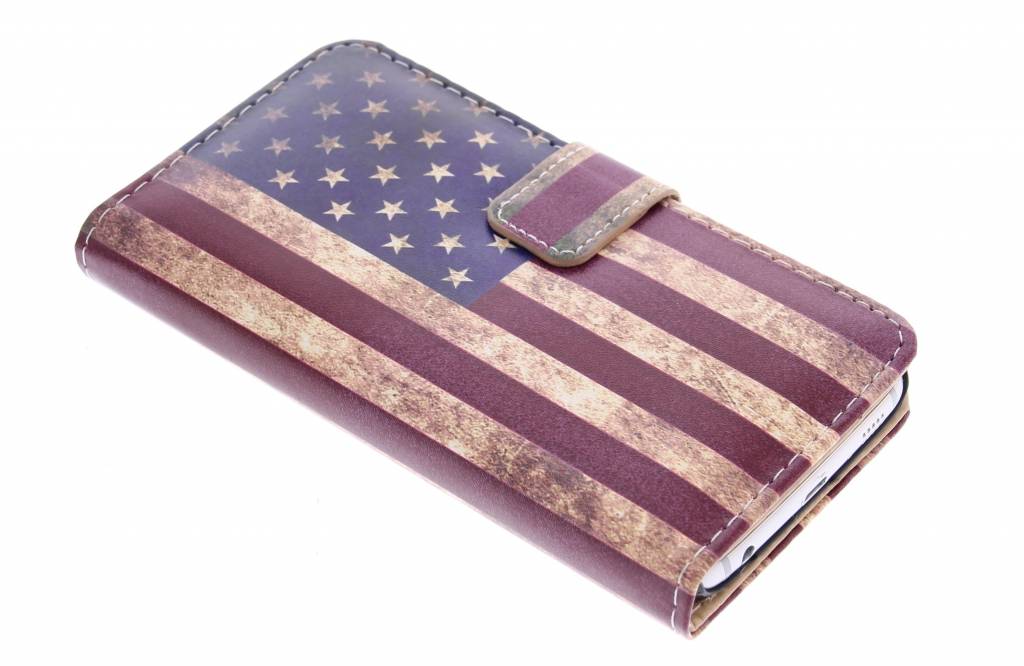 Image of Amerikaanse vlag design booktype hoes voor de Samsung Galaxy S6