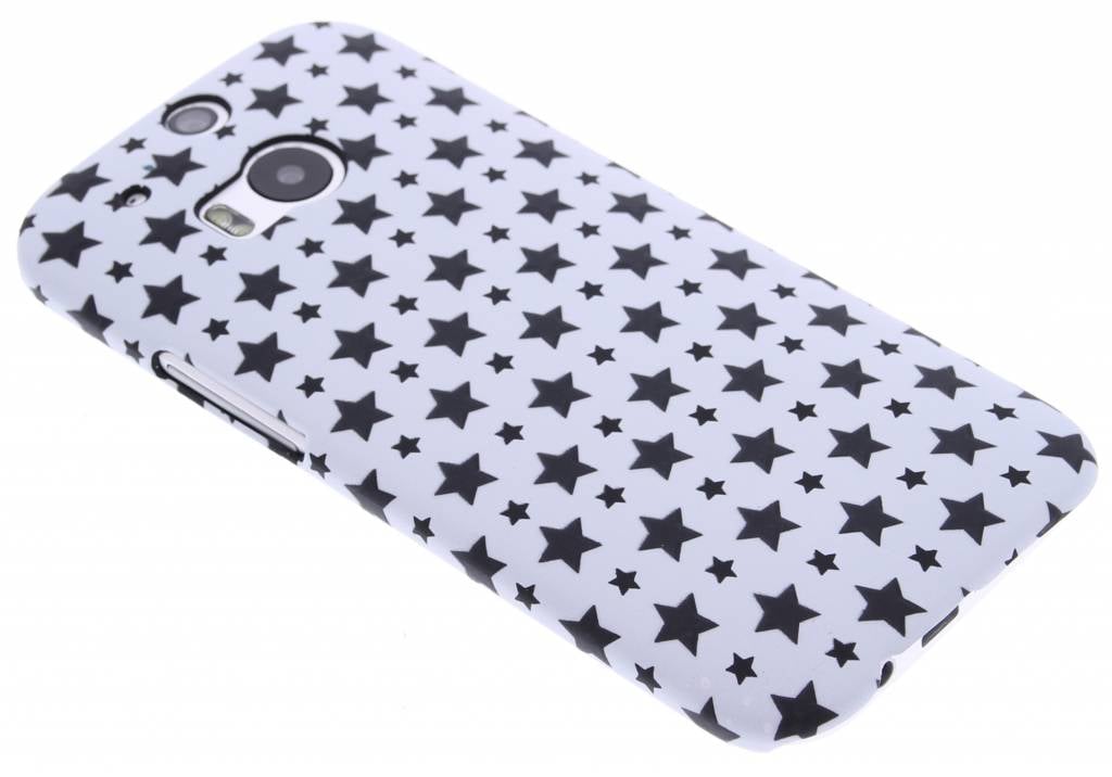 Image of Wit sterren design hardcase hoesje voor de HTC One M8 / M8s