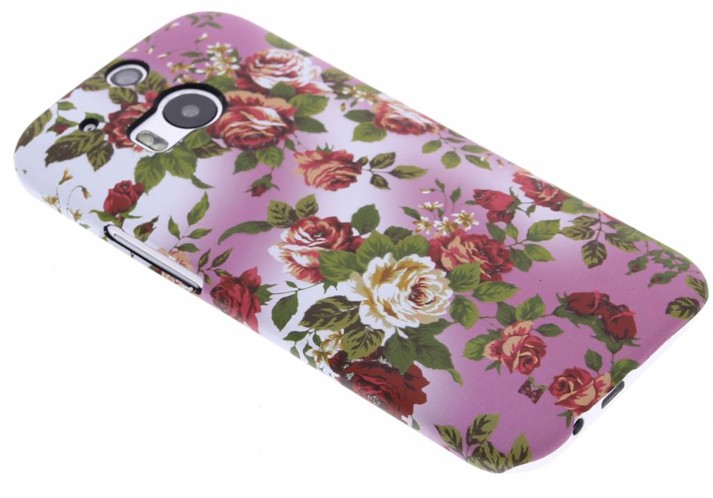 Image of Bloemen design hardcase hoesje voor de HTC One M8 / M8s