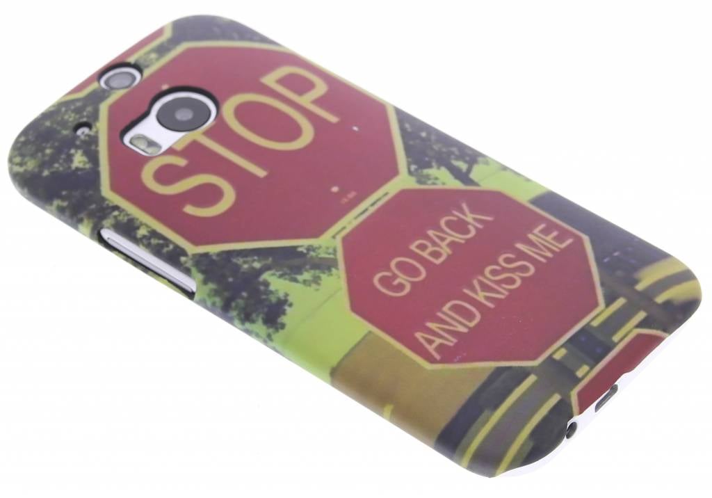 Image of Stop design hardcase hoesje voor de HTC One M8 / M8s