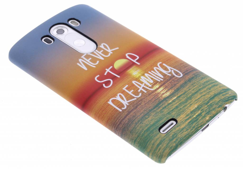 Image of Never stop dreaming design hardcase hoesje voor de LG G3