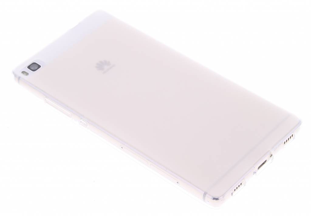 Image of Wit hard siliconen hoesje voor de Huawei P8