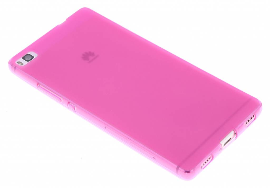 Image of Fuchsia hard siliconen hoesje voor de Huawei P8