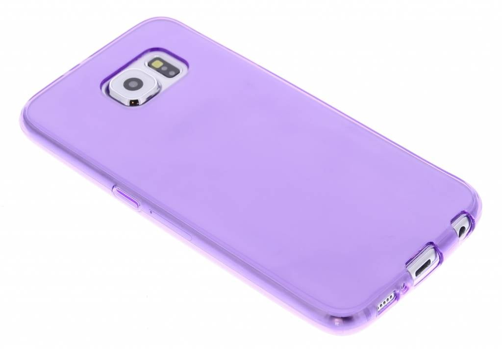 Image of Paarse transparante gel case voor de Samsung Galaxy S6