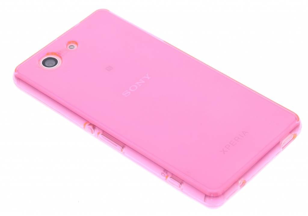 Image of Fuchsia transparante gel case voor de Sony Xperia Z3 Compact