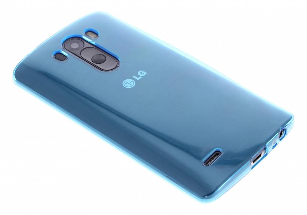 Image of Turquoise transparante gel case voor de LG G3