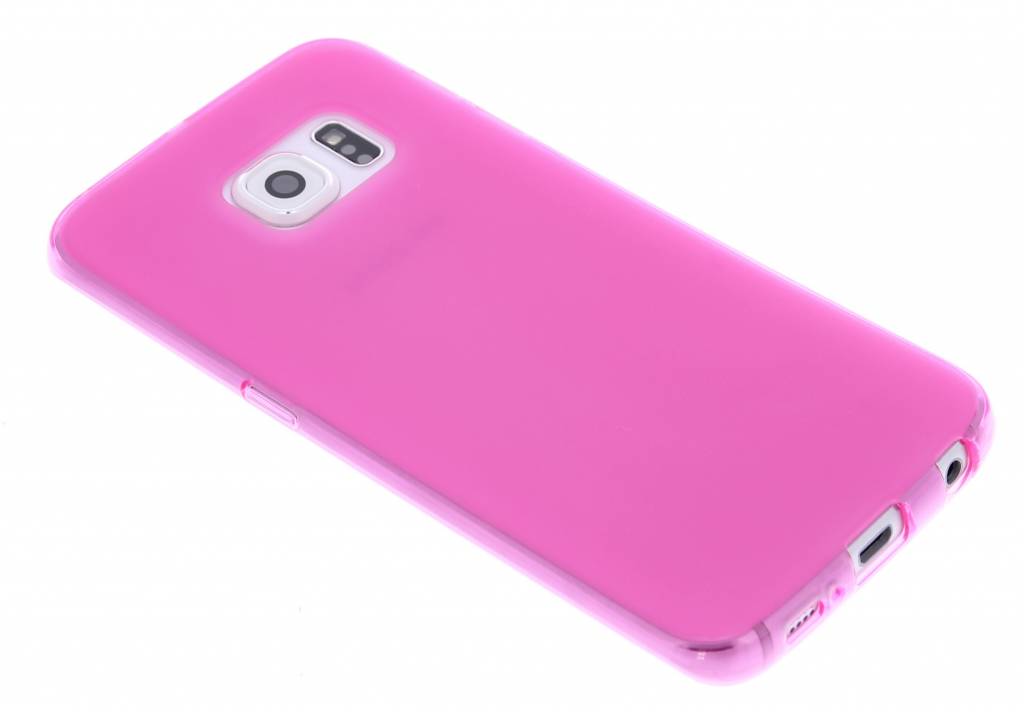 Image of Fuchsia hard siliconen hoesje voor de Samsung Galaxy S6 Edge