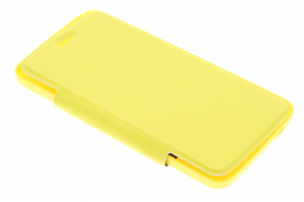 Image of Folio Stand Back Cover voor de Wiko Birdy 4G - Yellow neon
