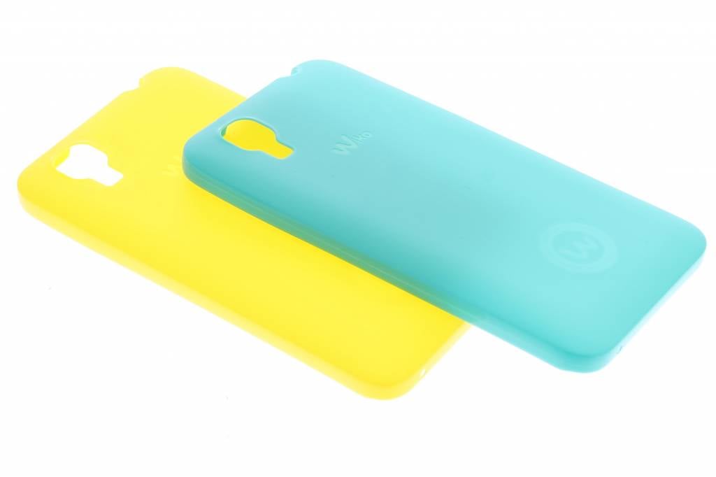 Image of Clip 2Skins voor de Wiko Sunset - Yellow neon