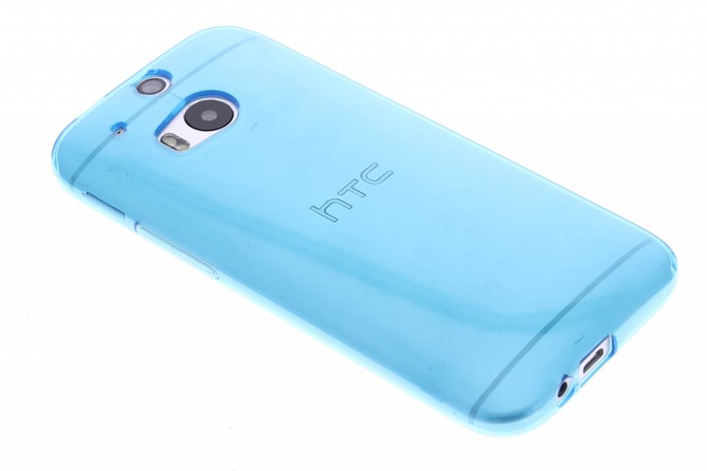 Image of Turquoise transparante gel case voor de HTC One M8 / M8s