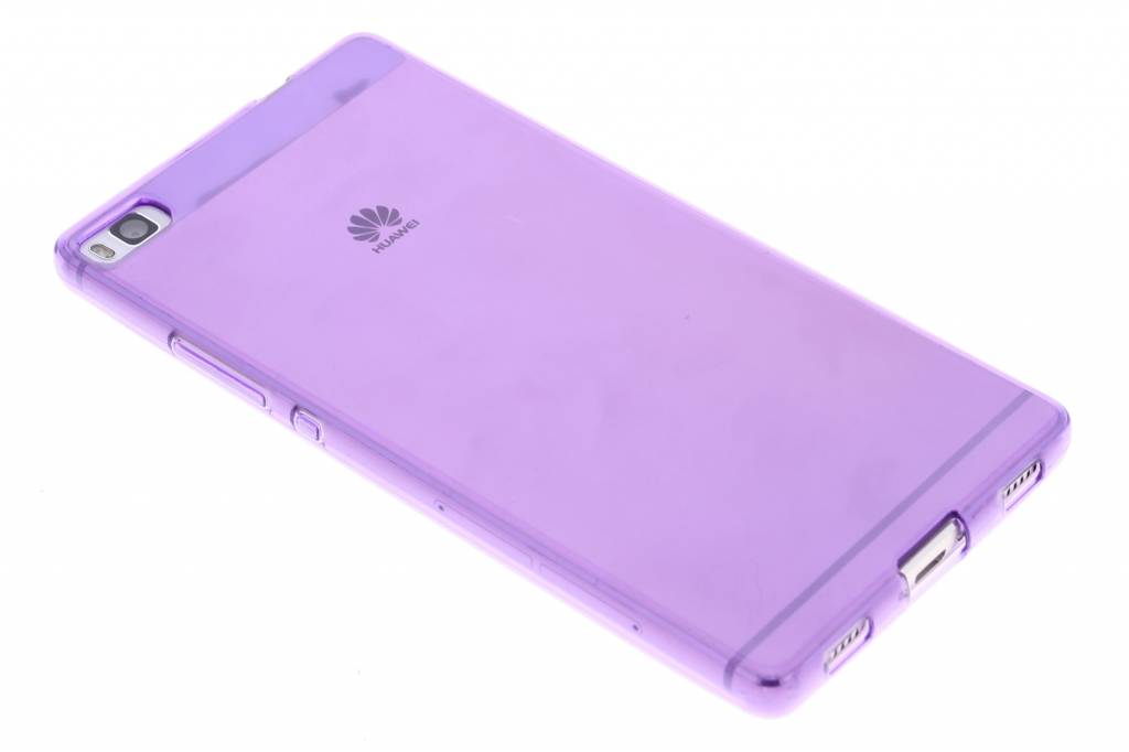 Image of Paarse transparante gel case voor de Huawei P8