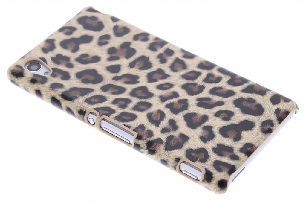 Image of Bruin luipaard design hardcase hoesje voor de Sony Xperia M4 Aqua