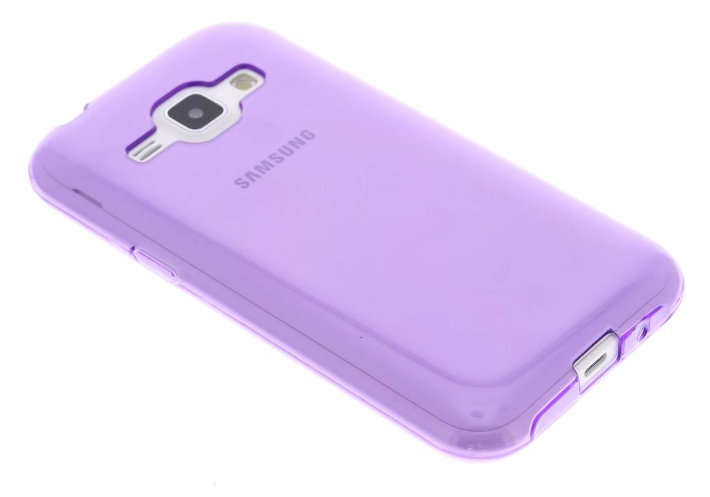 Image of Paarse transparante gel case voor de Samsung Galaxy J1