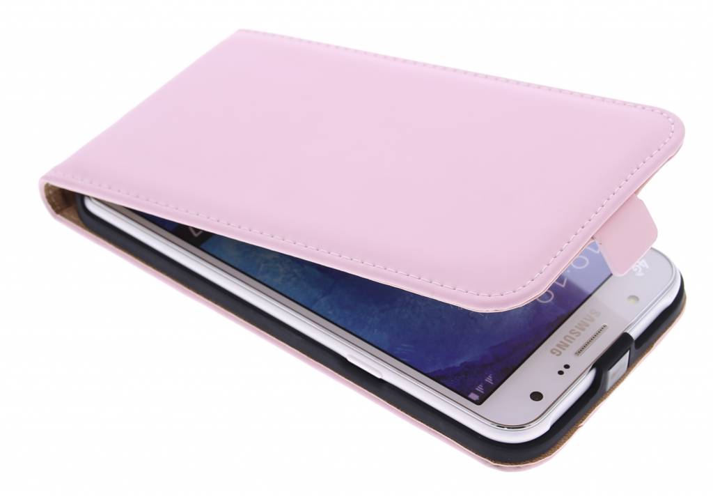 Image of Luxe Flipcase hoes voor de Samsung Galaxy J7 - Poederroze