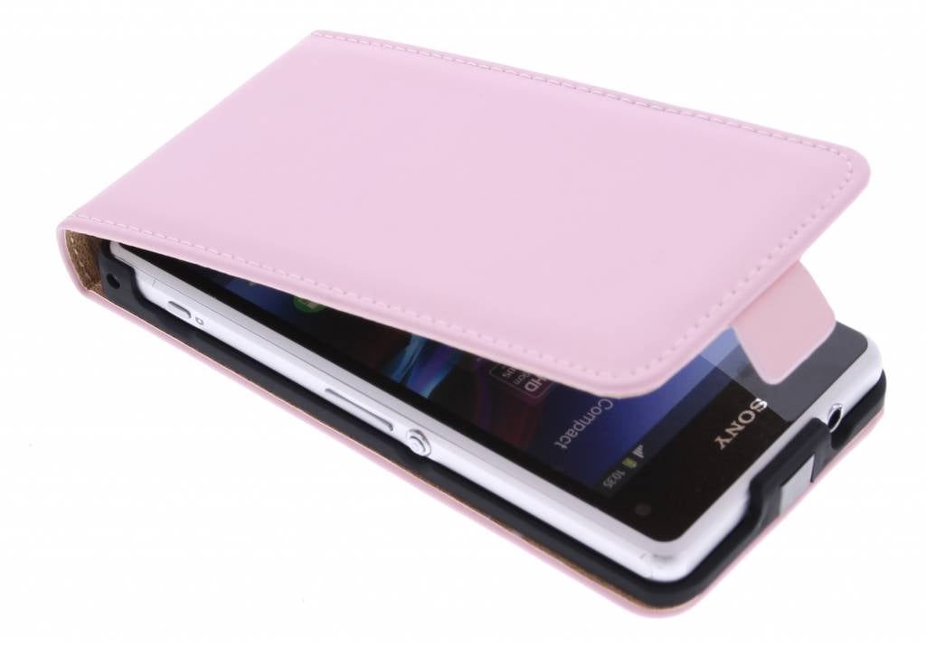 Image of Luxe Flipcase voor de Sony Xperia Z1 Compact - Poederroze