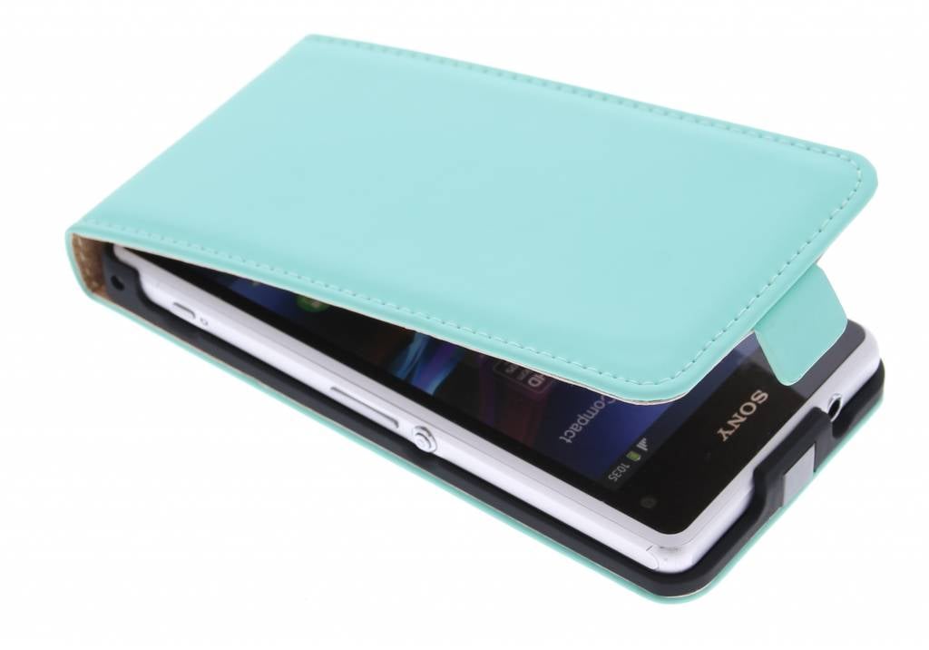 Image of Luxe Flipcase voor de Sony Xperia Z1 Compact - Mintgroen