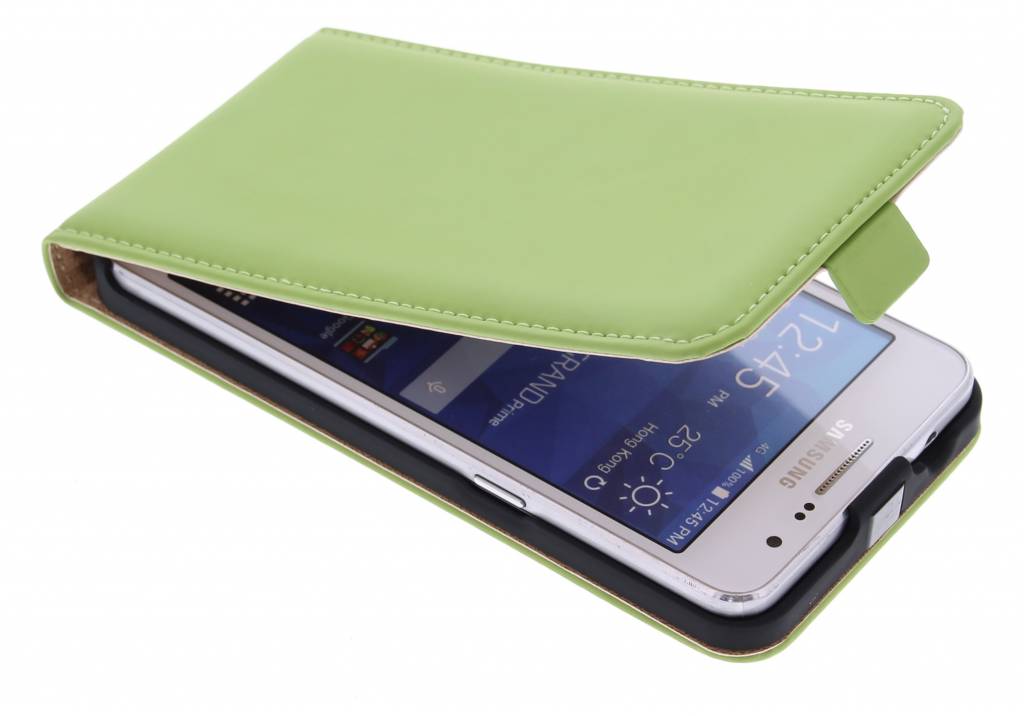 Image of Luxe Flipcase voor de Samsung Galaxy Grand Prime - Groen