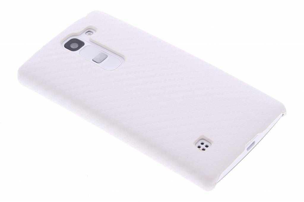 Image of Witte carbon look hardcase hoes voor de LG Spirit