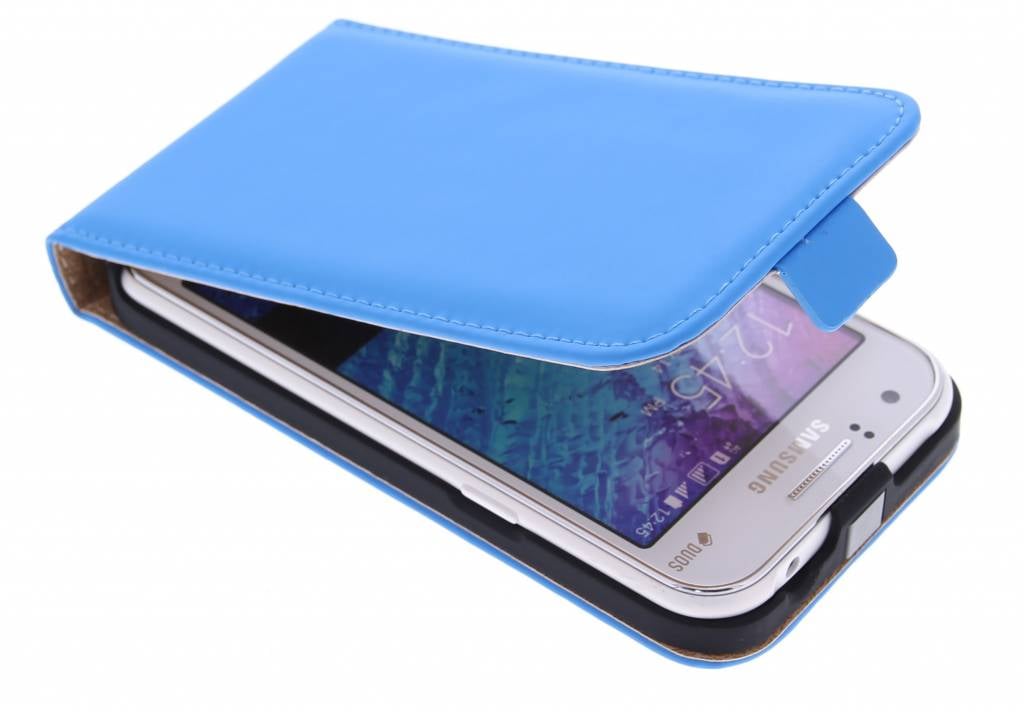Image of Luxe Flipcase voor de Samsung Galaxy J1 - Blauw