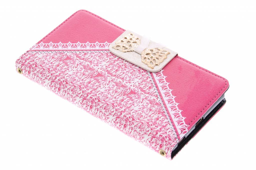 Image of Fuchsia sierlijke TPU booktype hoes voor de Sony Xperia Z3 Plus