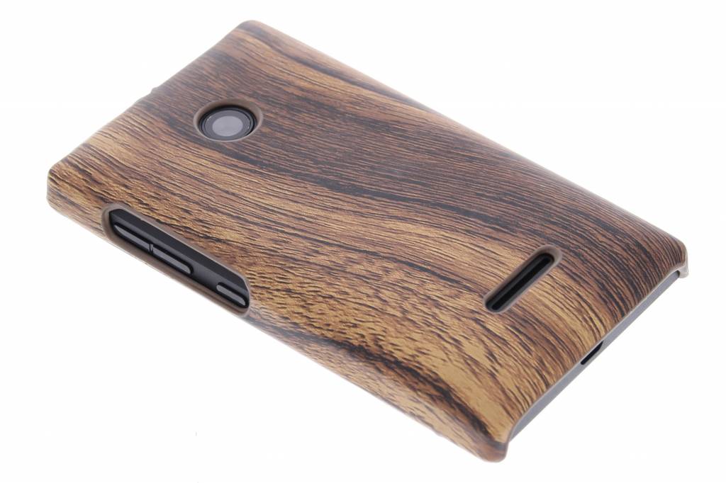 Image of Hout design hardcase hoesje voor de Microsoft Lumia 435