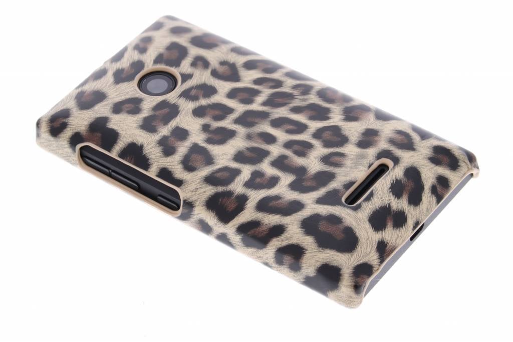 Image of Bruin luipaard design hardcase hoesje voor de Microsoft Lumia 435