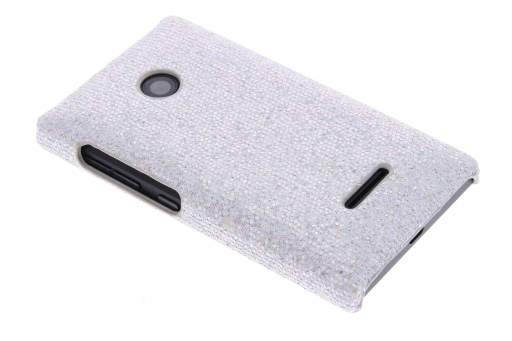 Image of Zilver glamour design hardcase hoesje voor de Microsoft Lumia 435