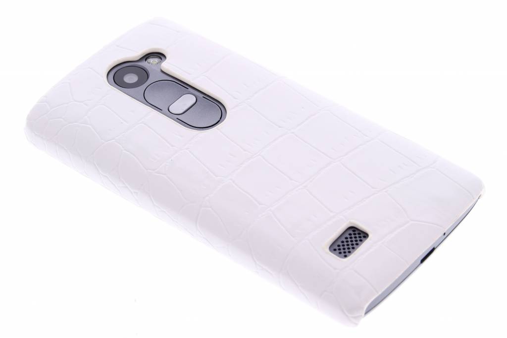 Image of Wit krokodil design hardcase hoesje voor de LG Leon