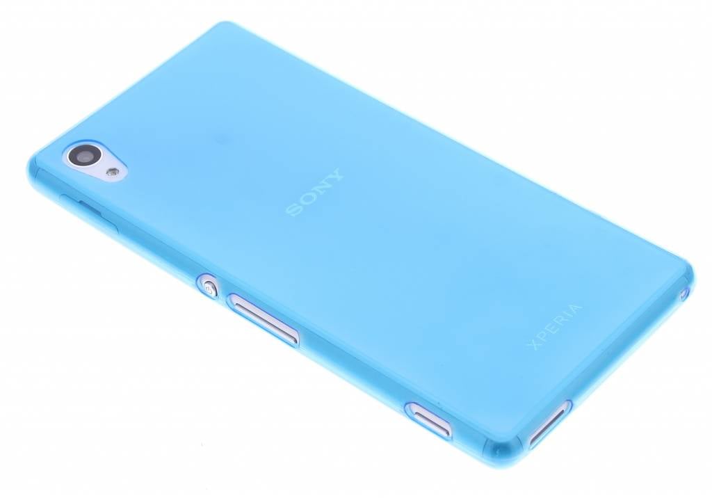 Image of Blauw ultra thin transparant TPU hoesje voor de Sony Xperia M4 Aqua