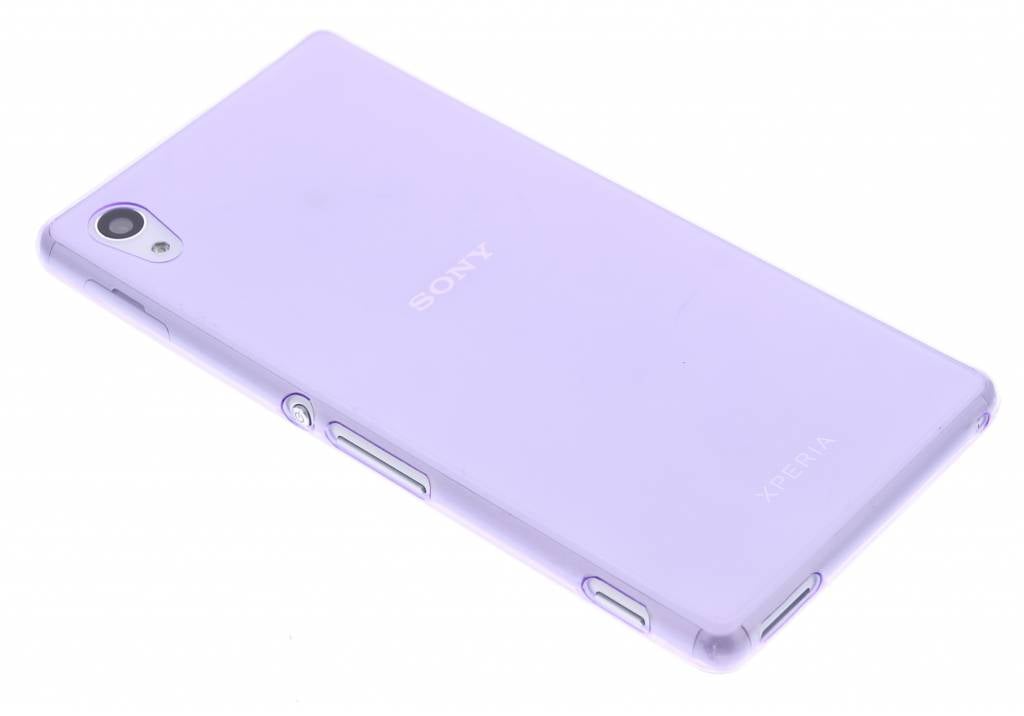 Image of Paars ultra thin transparant TPU hoesje voor de Sony Xperia M4 Aqua