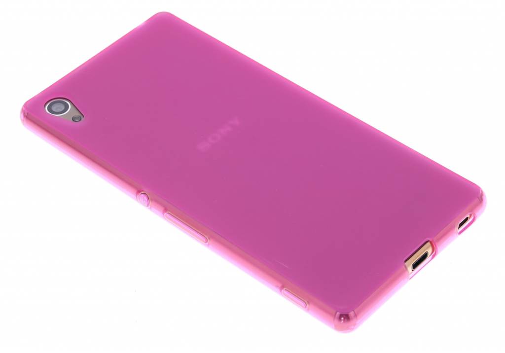 Image of Fuchsia hard siliconen hoesje voor de Sony Xperia Z3 Plus