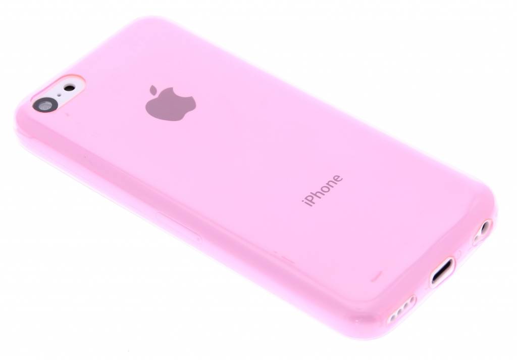 Image of Roze ultra thin transparant TPU hoesje voor de iPhone 5c