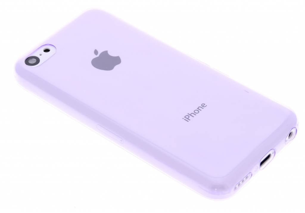 Image of Paars ultra thin transparant TPU hoesje voor de iPhone 5c