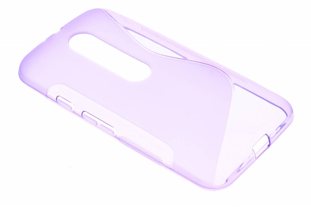 Image of Paars S-line TPU hoesje voor de Motorola Moto G 3rd Gen