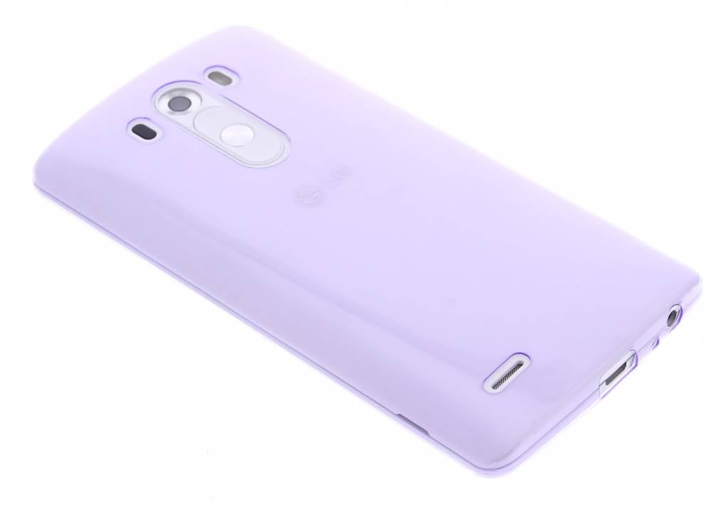 Image of Paars ultra thin transparant TPU hoesje voor de LG G3