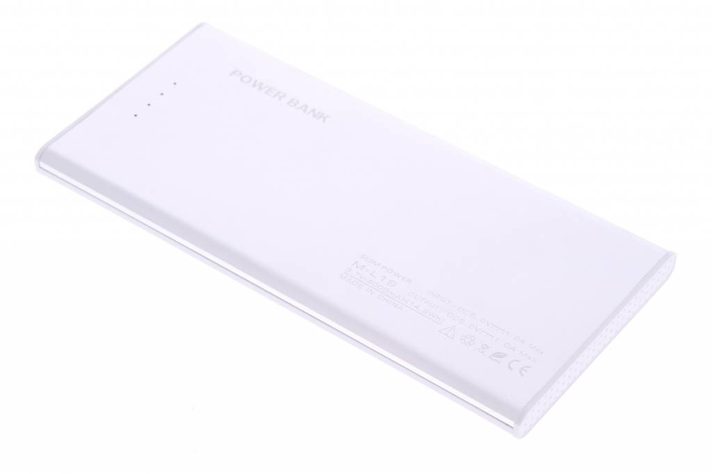 Image of Slim Power Bank universele draagbare batterij 4000 mAh - zilver